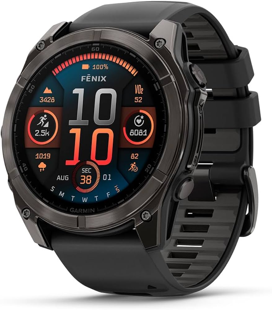 Amazon.com: Garmin fēnix® 8 – 51 mm, AMOLED, Sapphire, Premium