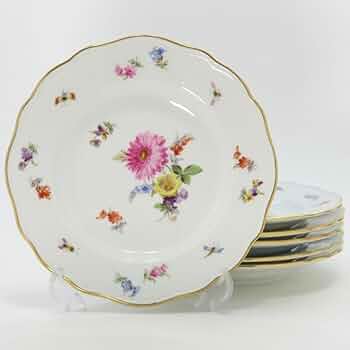 Amazon.co.jp: マイセン プレート□ベーシックフラワー ブーケ 五つ花