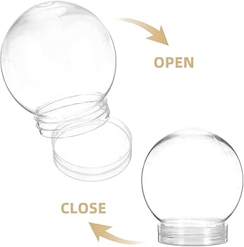 Amazon.co.jp: Gadpiparty クリスマス スノードーム 容器 スノーボール