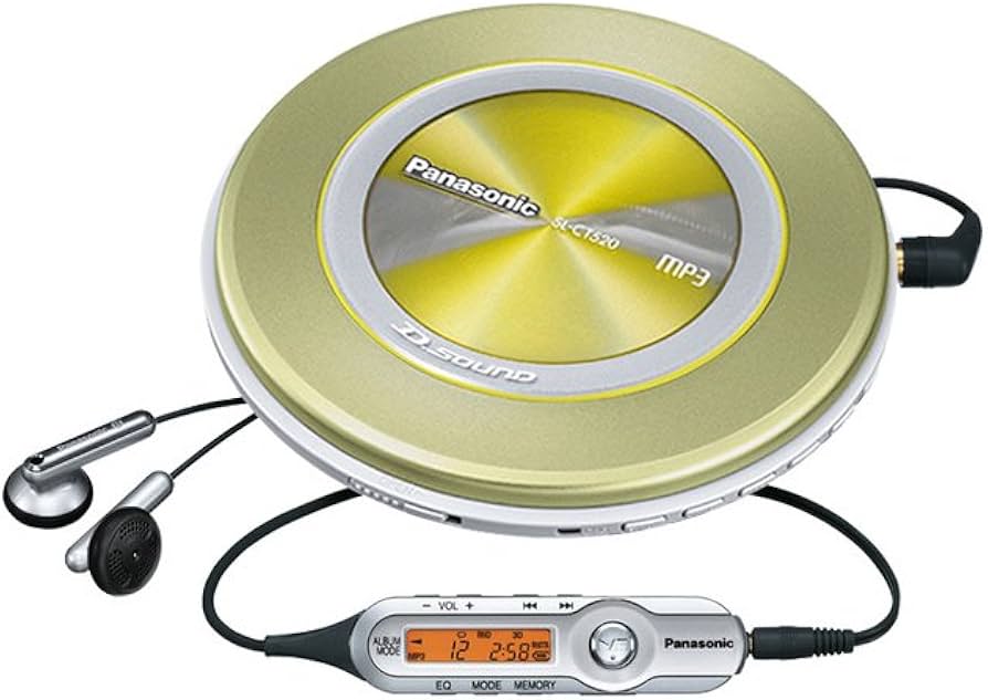 Amazon.co.jp: Panasonic D‐SOUND ポータブルCDプレーヤー イエロー SL