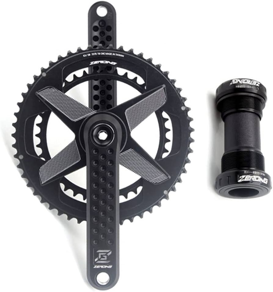 Amazon.co.jp: ロードバイク クランクセット ダブルチェーンリング 50