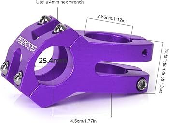 Amazon.co.jp: GETBSTOOP 25.4 ミリメートル自転車ステムショート