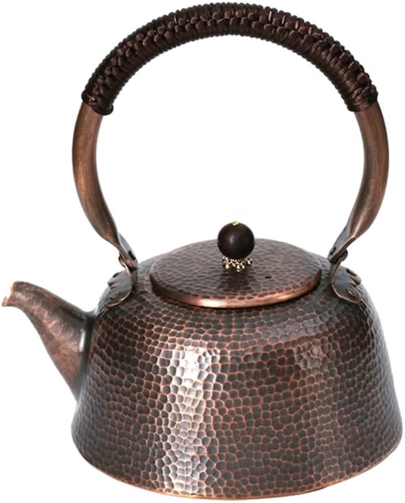 Amazon｜純粋な手作りの銅のやかん 銅槌目入 ケトル 大容量 630ml