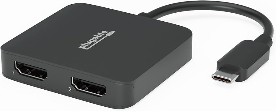 Amazon.co.jp: Plugable USB-C デュアル HDMI 変換アダプタ MST 対応 2