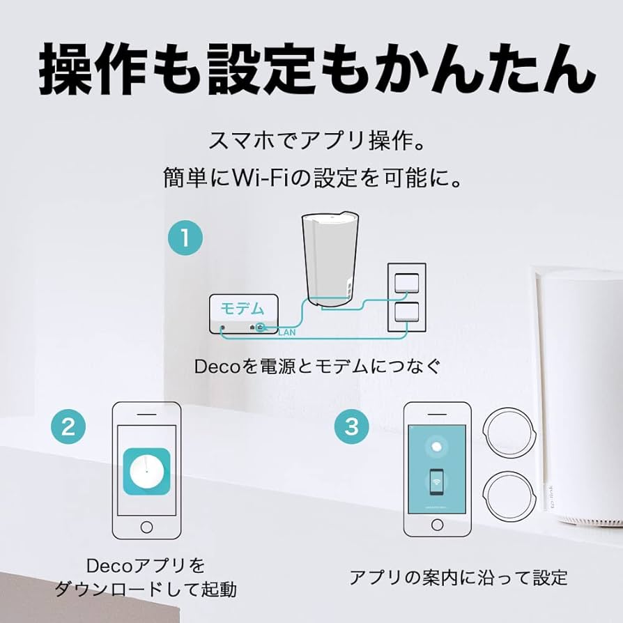 Amazon.co.jp: TP-Link メッシュ WiFi 6 ルーター Alexa 認定製品