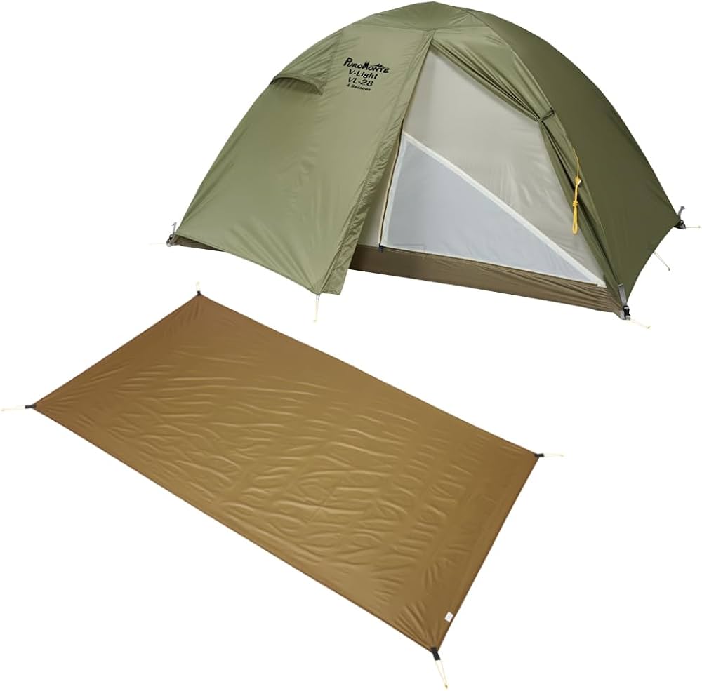 Amazon.co.jp: プロモンテ 超軽量アルパインテント 2人用 VL-28 4S OLV