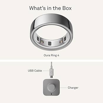 Amazon.com: Oura Ring 4 - Silver - Size 9 - Size Before You Buy