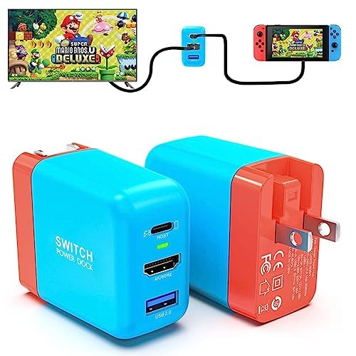 Amazon.com: Mirabox Portable Switch Dock Charger for Nintendo