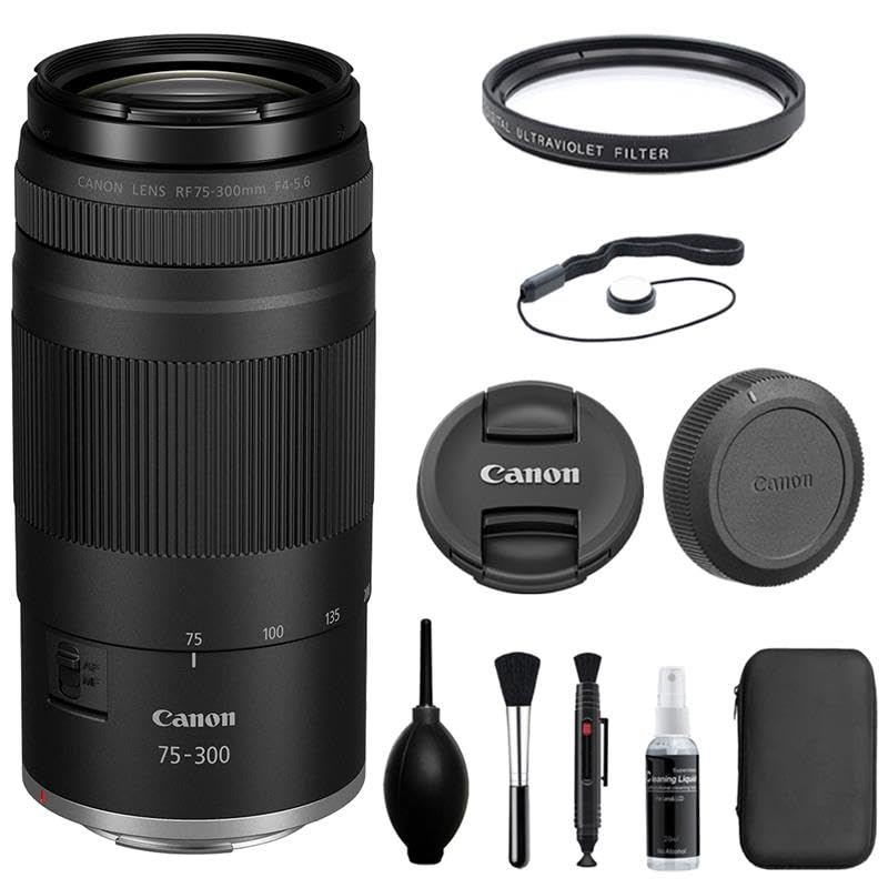 Amazon.com : Canon RF75-300mm F4-5.6 Zoom Lens with UV Filter +