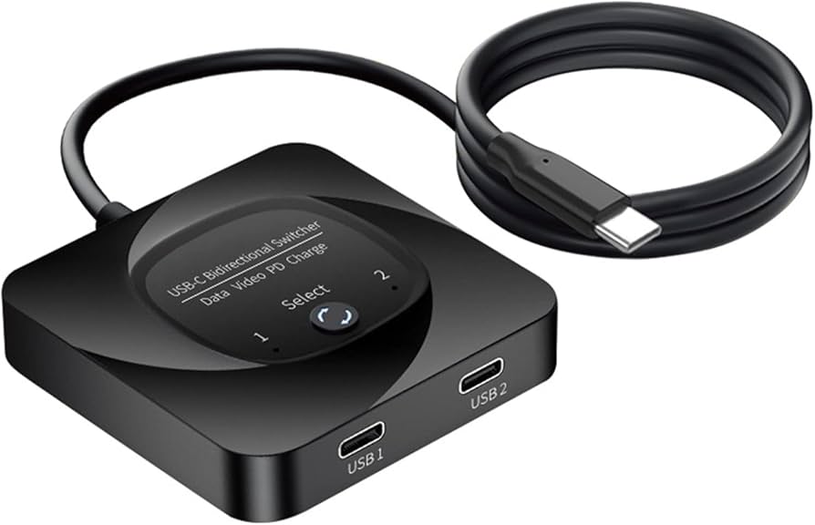 Amazon.co.jp: Vbestlife USB C スイッチセレクター、2 in 1 出力 8K