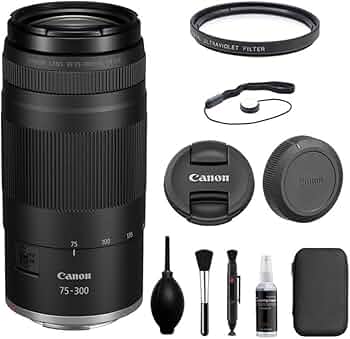 Amazon.com : Canon RF75-300mm F4-5.6 Zoom Lens with UV Filter +