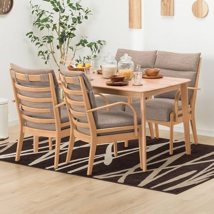 Amazon｜ニトリ ダイニングチェア Nコレクション C-27M肘 ナチュラル