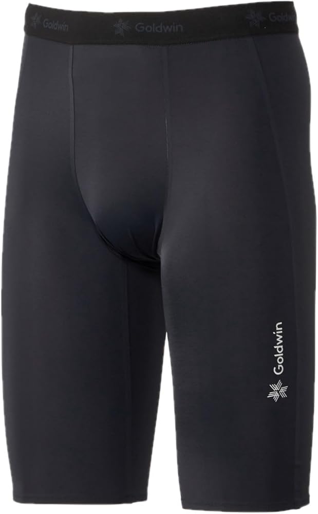 Amazon | [Goldwin] Compression Half Tights GC03356 ブラック 1