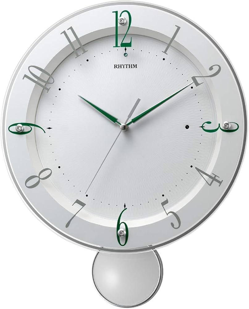 Amazon.co.jp: リズム(RHYTHM) 掛け時計 電波時計 アナログ 連続秒針