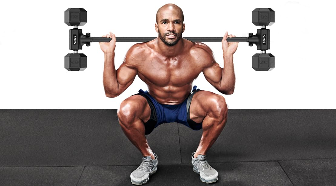 Amazon | SEWDのダンベルコンバーター – ダンベルをバーベルセットに