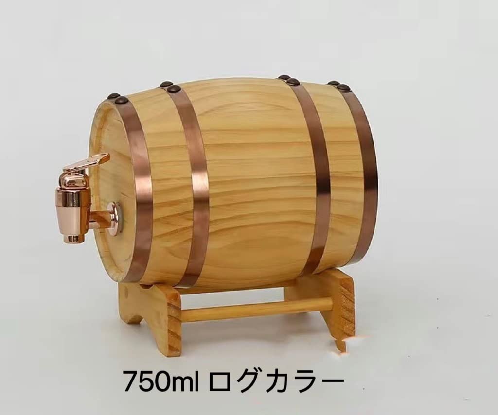 Amazon｜ミニオーク樽木製の樽 オーク樽 750ml，ワイン樽 オーク材