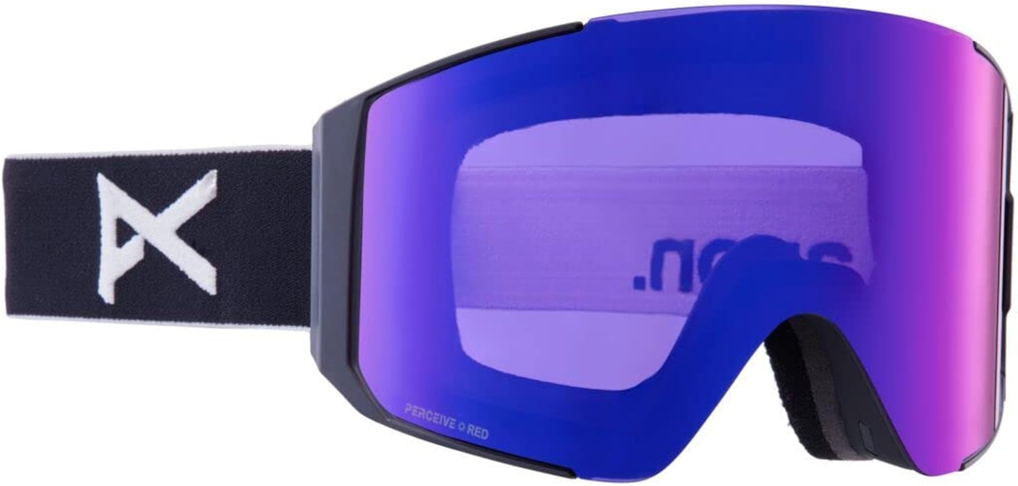 2024 Anon Sync Low Bridge Fit Black Goggle w/Perceive Sunny Red +