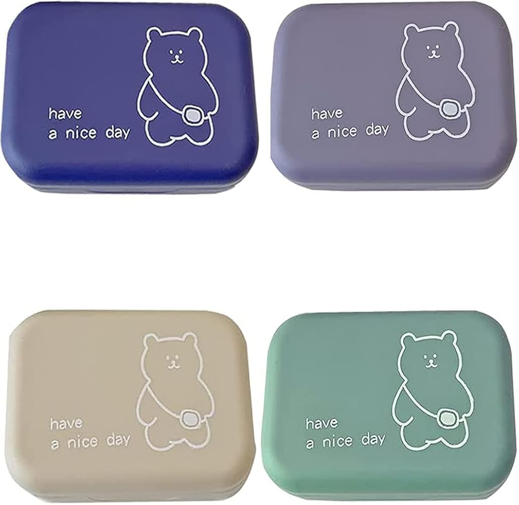 Amazon.co.jp: コンタクトレンズケース コンタクトケース4個 かわいい
