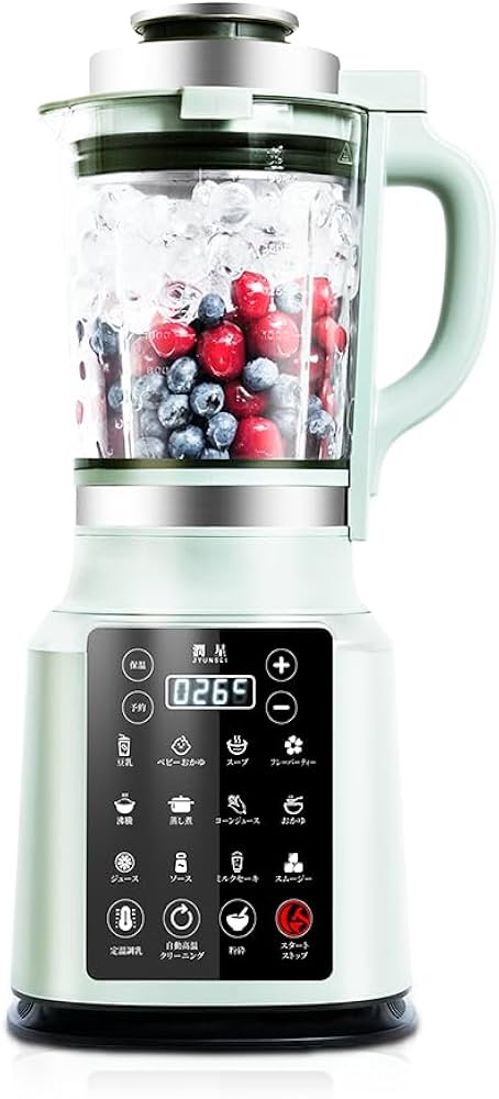 Amazon | JYUNSEI 加熱式ミキサー 豆乳メーカー 14in1料理機能 冷熱