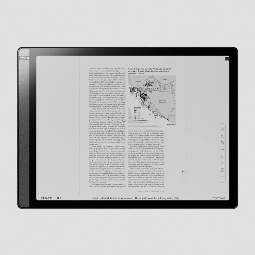 BOOX Tablet Tab X 13.3 ePaper, Tablet PC, E-Ink, papel digital, 6G