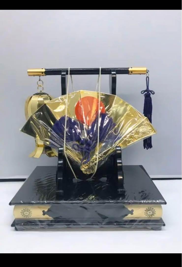 Amazon | 五月人形 50号 3点セット 太鼓 扇笠 竹印 兜飾り 鎧飾り