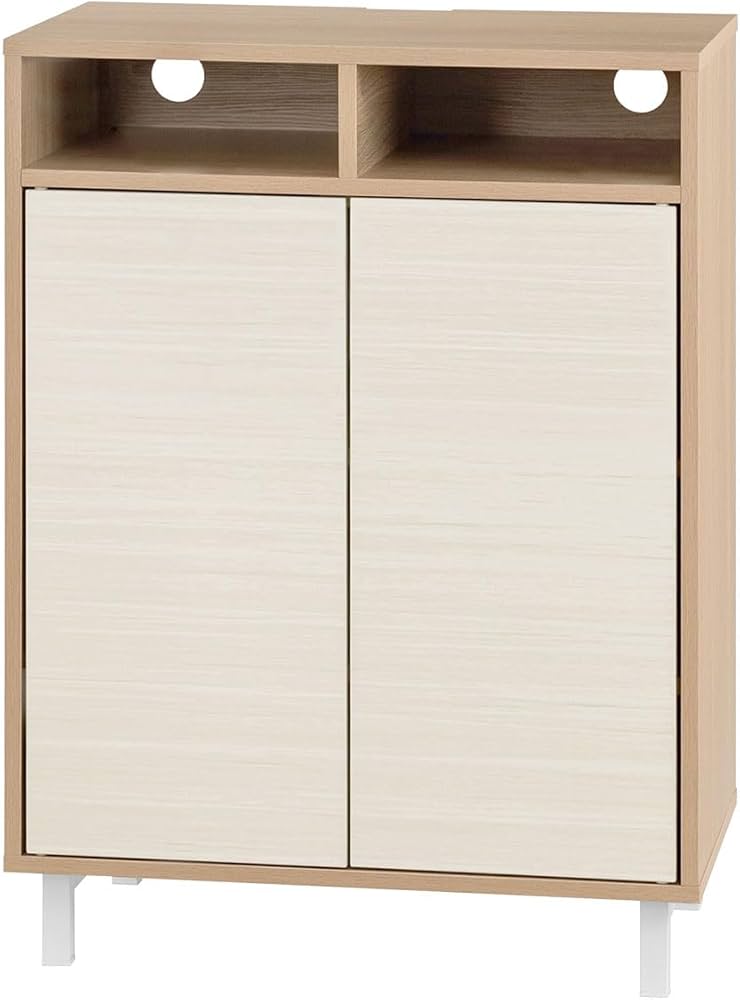 Amazon.co.jp: ぼん家具 サイドボード キャビネット 幅60 扉付き