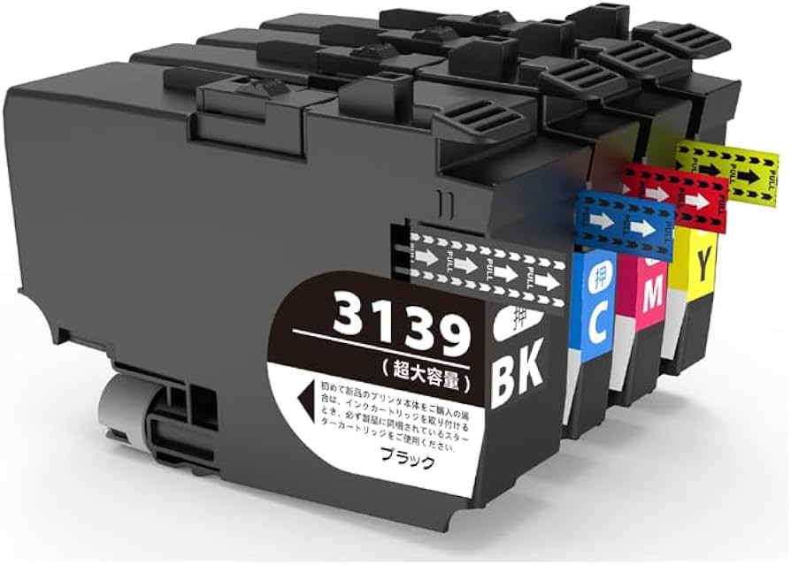 Amazon.co.jp: ブラザー LC3139 プリンターインク 4色セット 互換