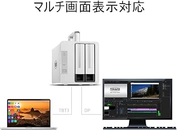 Amazon.co.jp: TERRAMASTER TD2 Thunderbolt3 ストレージ 超高速 大