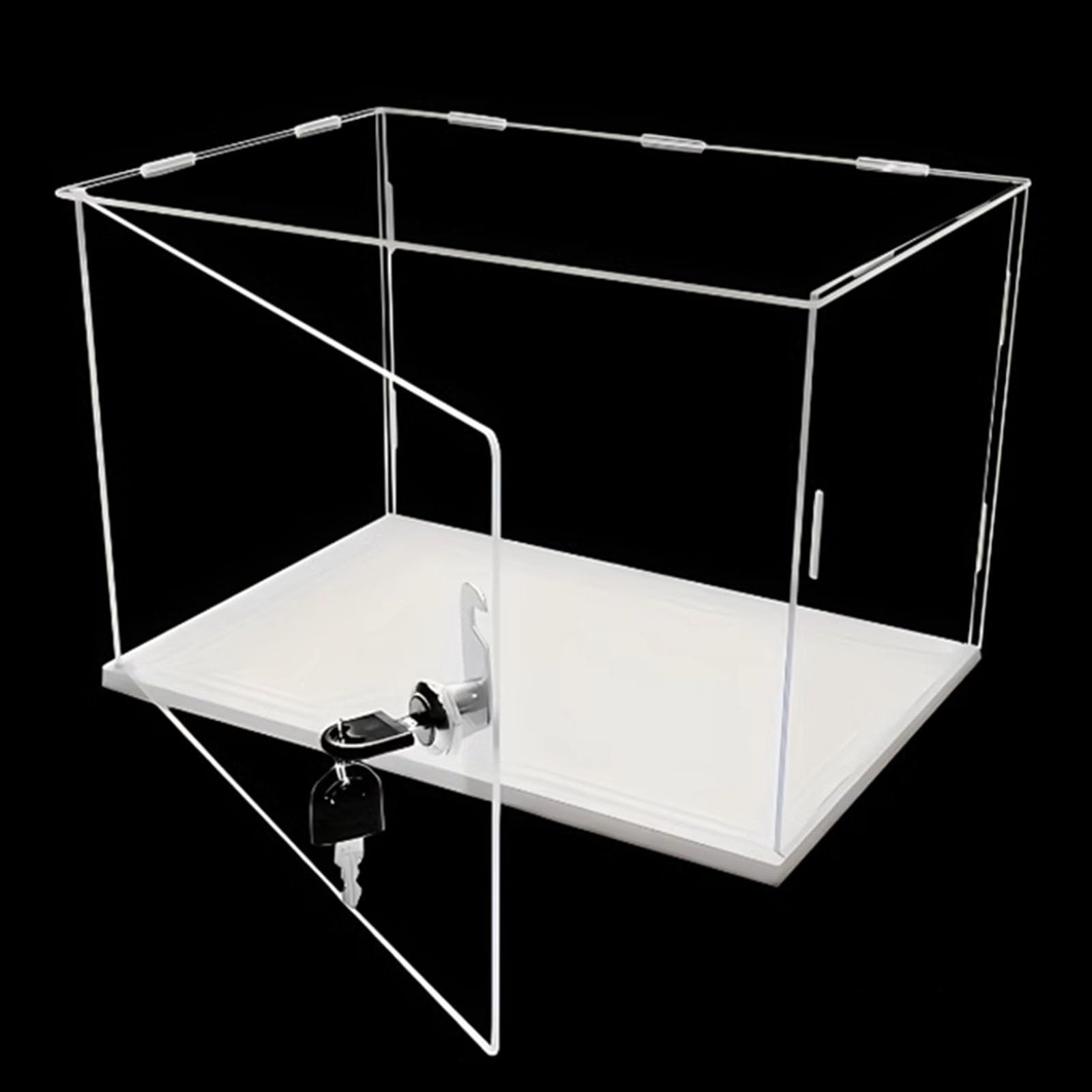 Amazon.co.jp: アクリルケース 鍵付きの透明アクリル製ディスプレイ