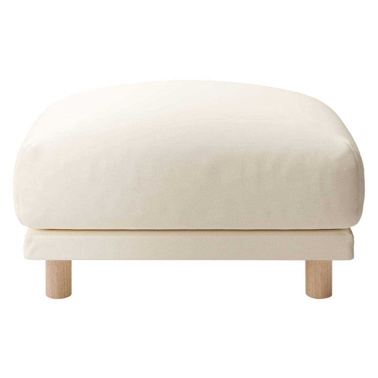 Amazon.co.jp: 無印良品 ソファ用オットマン(カバー、脚別売) フェザー