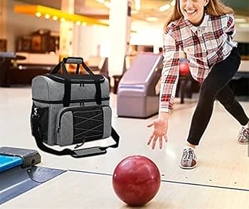 Amazon.co.jp: ボウリングバッグ2個用 ボーリングバック シューズ収納