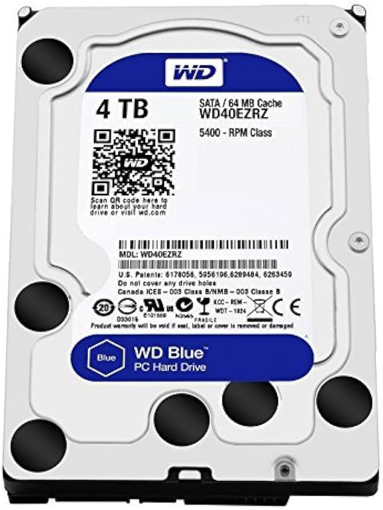 Amazon | WD Blue 4TB Desktop Hard Disk Drive - 5400 RPM SATA 6 Gb