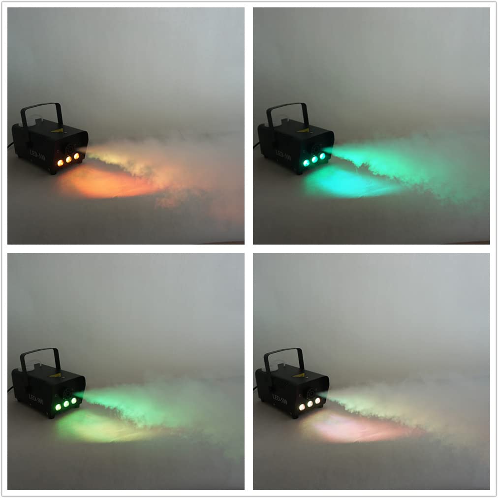 Amazon.co.jp: Sharelife Mini 500W LED Fog Machine with Red, Green