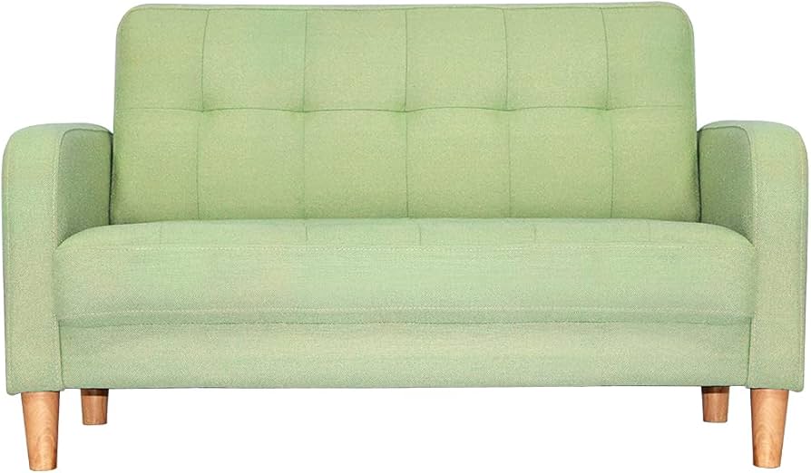 Amazon｜オーエスジェイ(OSJ) ソファー 2人掛け 肘付き 天然木脚 幅約