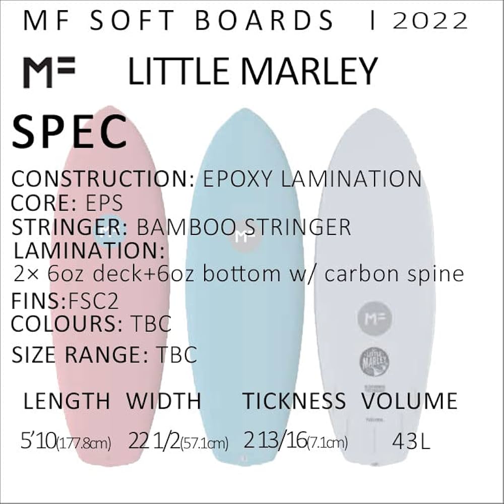 Amazon | 2022年モデル ミックファニング ソフトボード LITTLE MARLEY