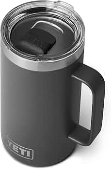 Amazon.co.jp: YETI Rambler 24 oz Mug, Vacuum Insulated, Stainless