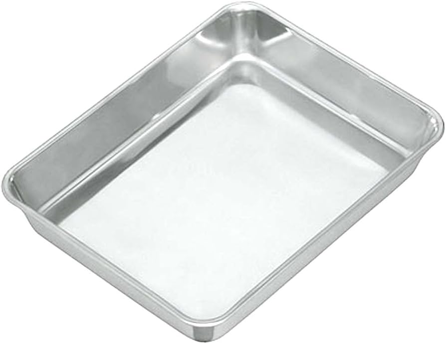 Amazon｜AG 18-8ステンレス 角バット 476x332xH82mm 6枚取｜バット