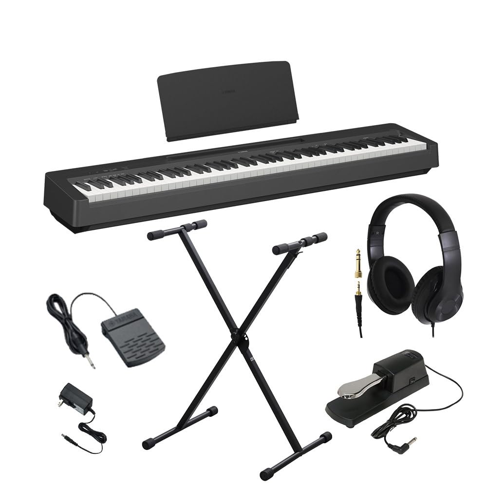 Amazon | ヤマハ P-145B 電子ピアノ Xスタンド・ダンパーペダル