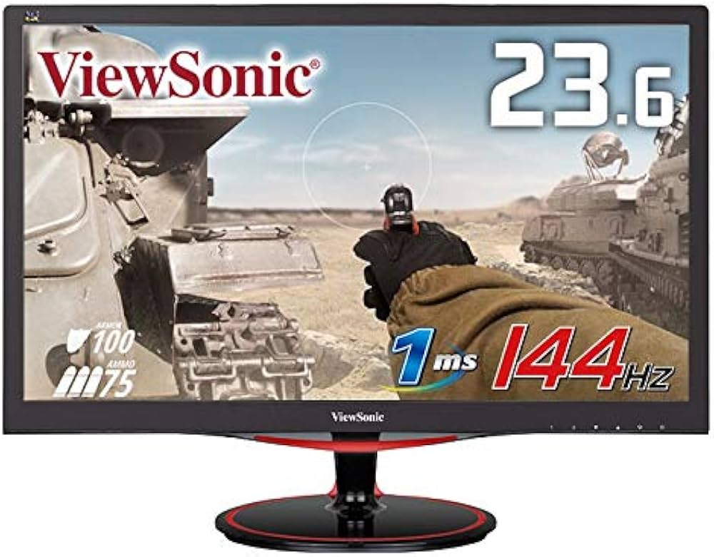 Amazon.co.jp: ViewSonic 23.6型 144Hz駆動 1ms フルHDゲーミング
