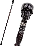 Amazon.co.jp: [AiO JAPAN] 杖 ブラックスカルヘッド Victorian Skull