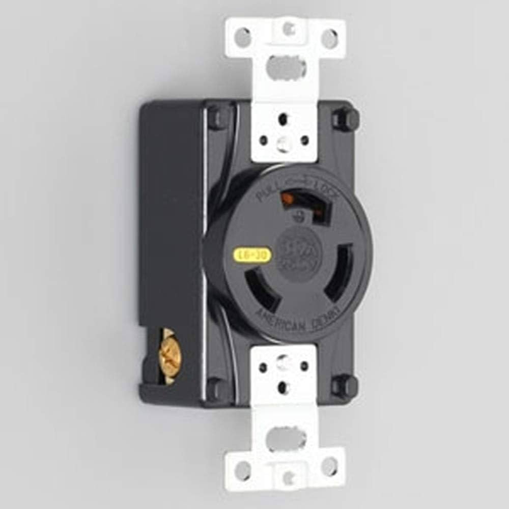 Amazon.co.jp: アメリカン電機 引掛形 埋込コンセント 接地2P30A250V