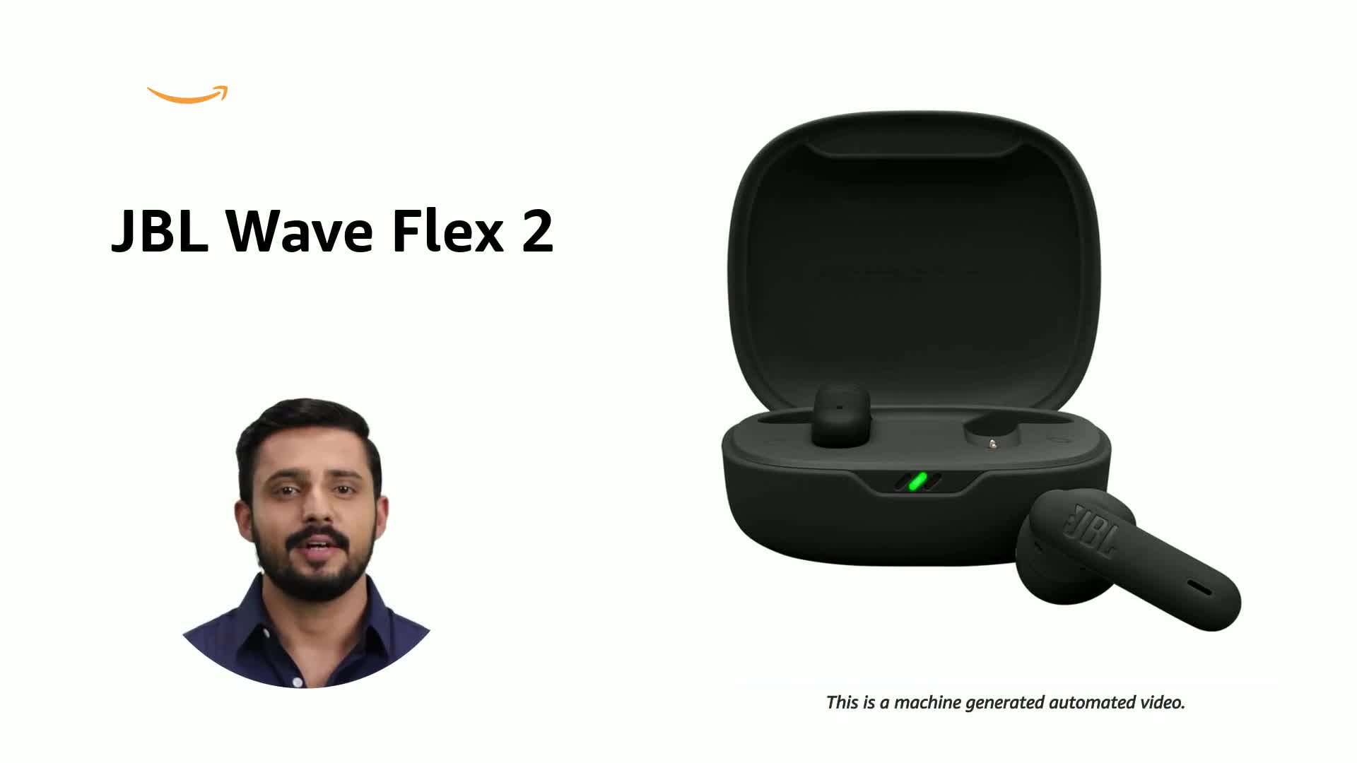 JBL Wave Flex 2 in-Ear Wireless Earbuds (TWS) with Mic,4 mics for