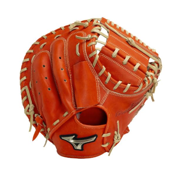 MizunoPro 硬式グローブ(捕手用) レザー製 オレンジ