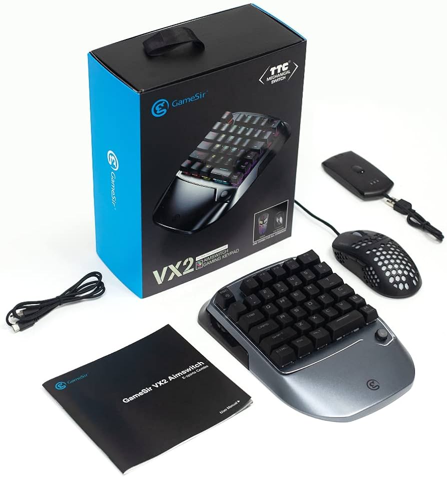 Amazon.co.jp: GameSir VX2 AimSwitch ゲーミングキーボード 片手
