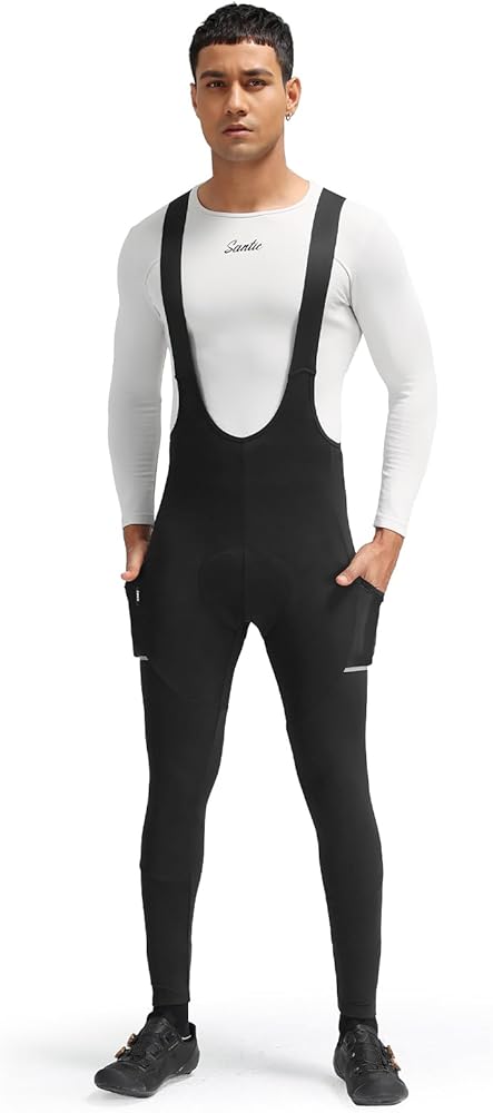 サーミナルビブタイツ Mサイズ ブラック リフレクティブ Amazon.co.jp