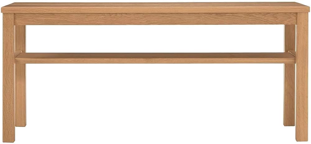 Amazon｜無印良品 木製ベンチ/板座/オーク材 幅100×奥行37×高さ44cm