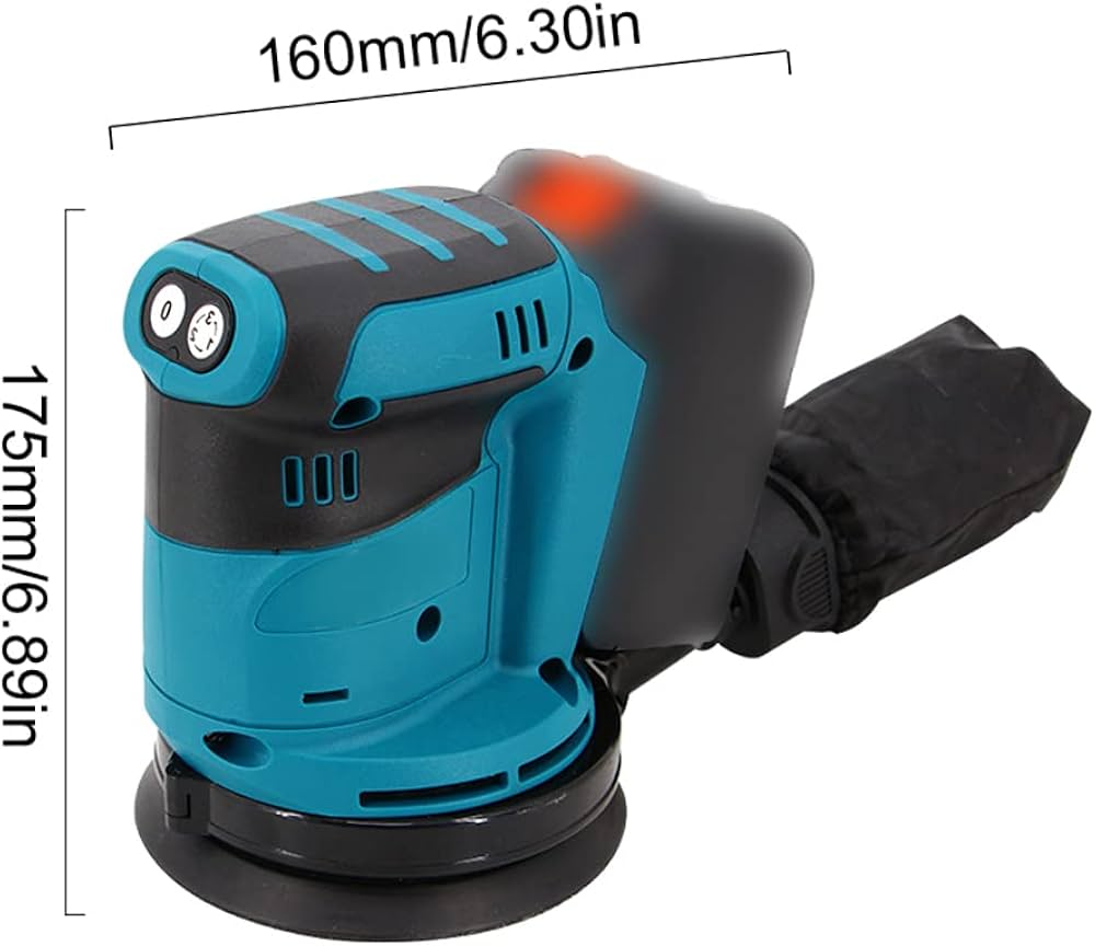 Amazon | Qudai 125mmブラシモーターコードレスオービタルサンダー