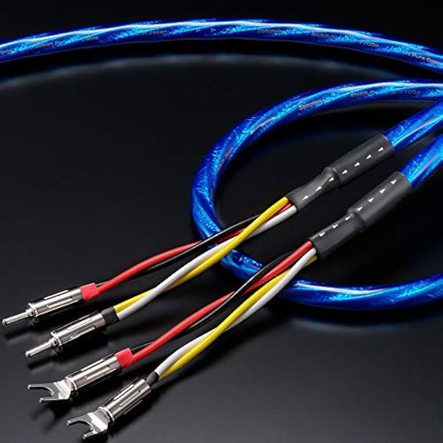 Amazon | ゾノトーン スピーカーケーブル(2.0m・ペア)アンプ側(Yラグ