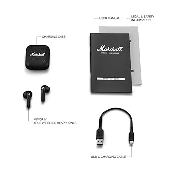 Amazon.com: Marshall Minor IV True Wireless Earbuds - Black