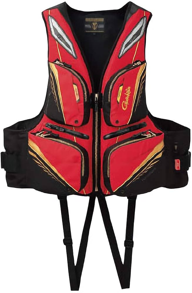 Amazon | がまかつ(Gamakatsu) WSフローティングベスト GM-2190 レッド